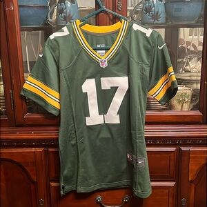 Women’s Nike on field medium number 17 Davante Adams Green Bay Packers jersey